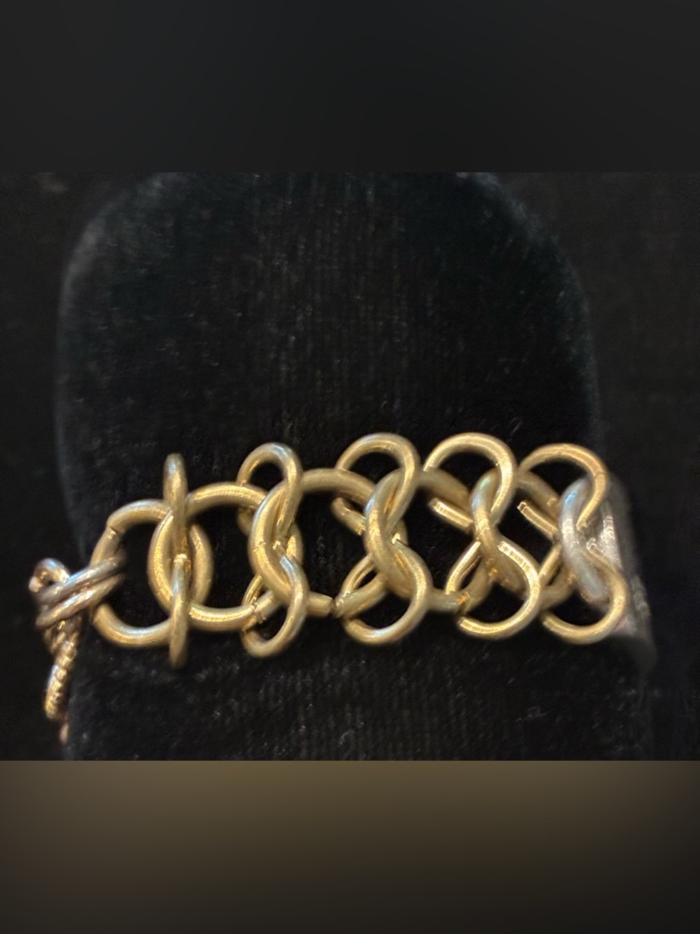 Inspirational "Just Breathe" Silver Tone (in some light gold) Bracelet @size 6 - Picture 4 of 10